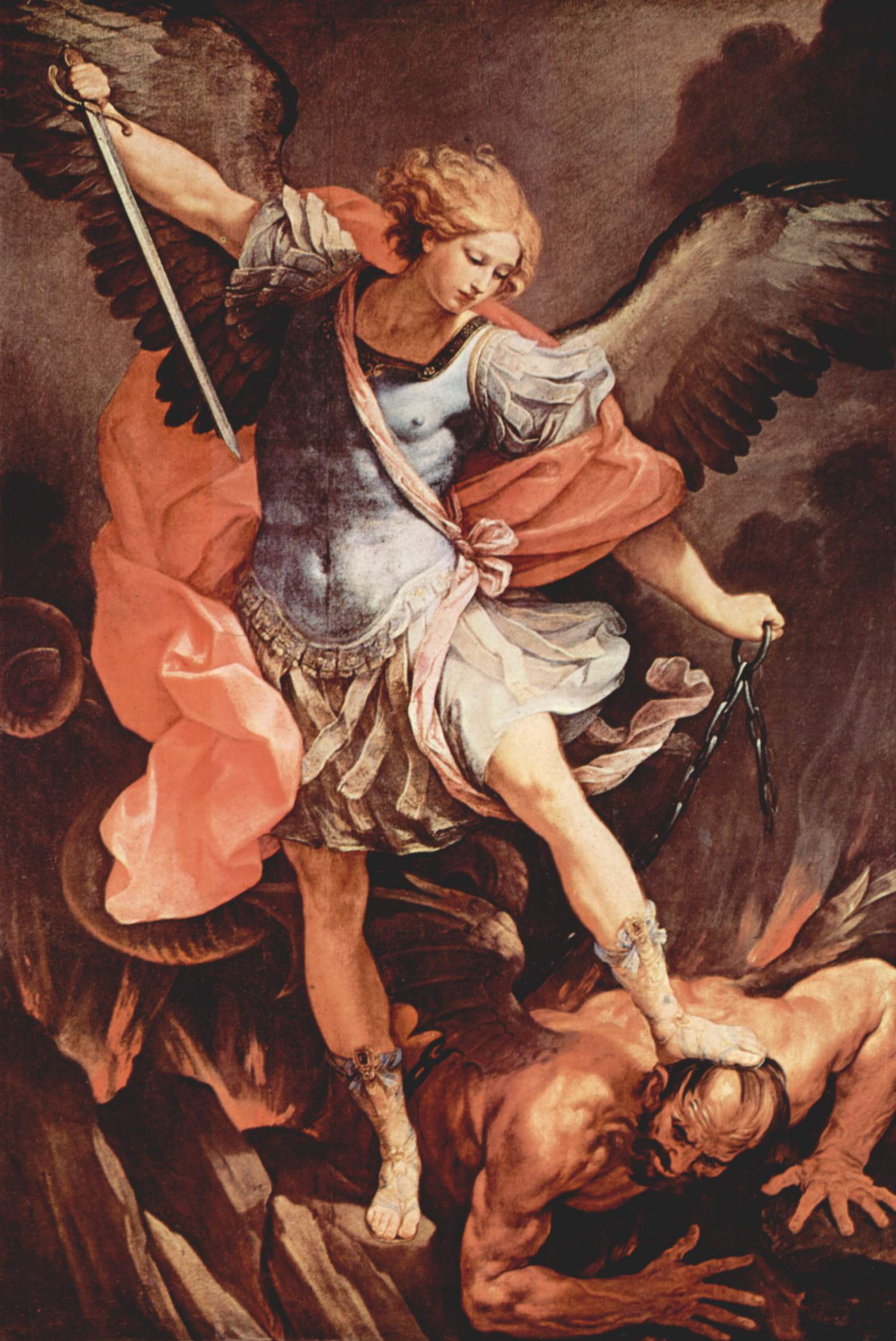 Guido Renis Archangel Michael Trampling Satan 1636