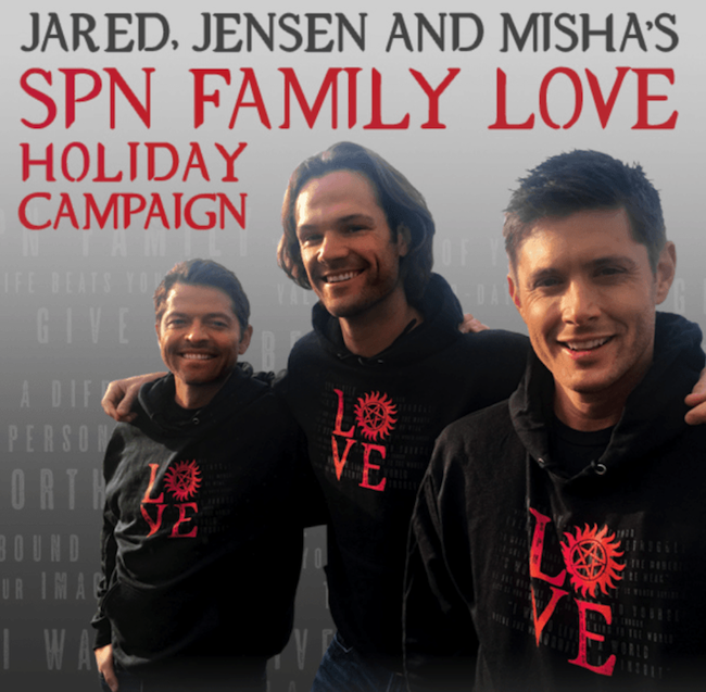 jared padalecki jensen ackles and misha collins announce new holiday campaign 02